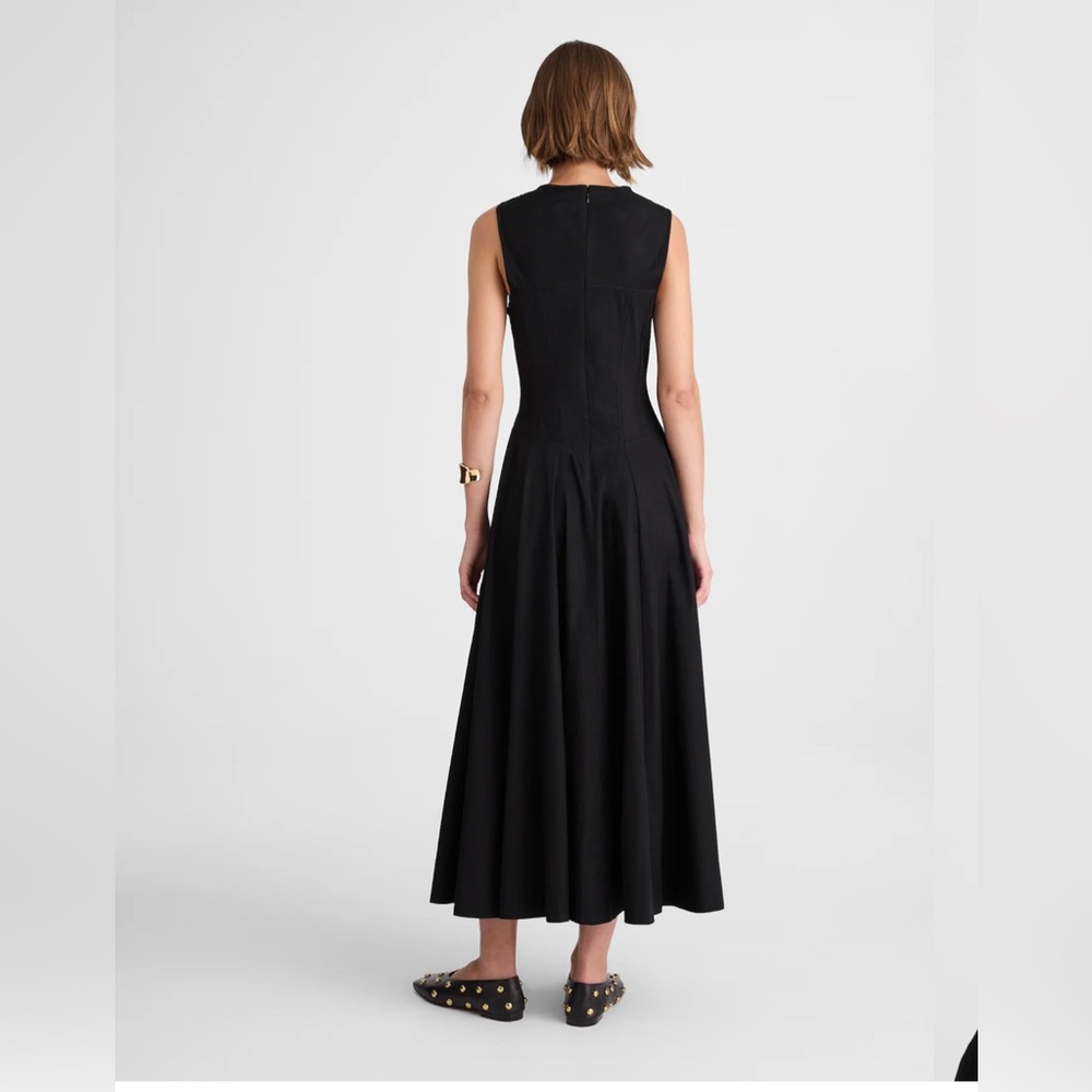 NWT Madewell V-Neck Circle Midi Dress - Picture 3 of 7